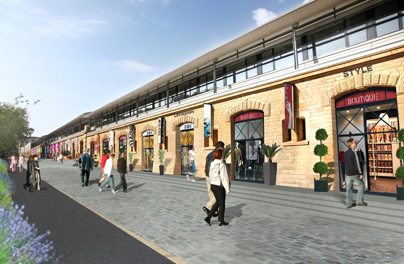 commerces : Bâtiments B côté bd